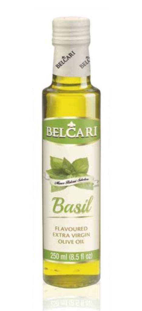 Basil flavoured extra virgin oil