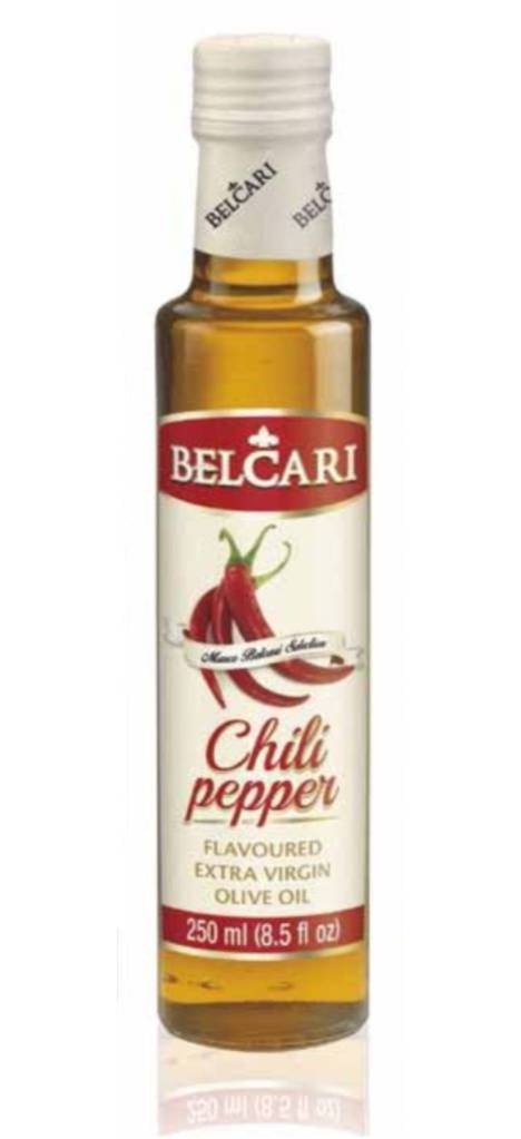 Chili pepper flavoured extra virgin oil